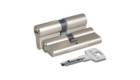 Цилиндровый механизм 164 BN/80 (35+10+35) mm никель 5 кл.